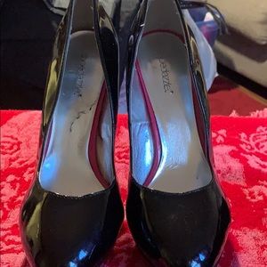 Black Patent Leather Heels